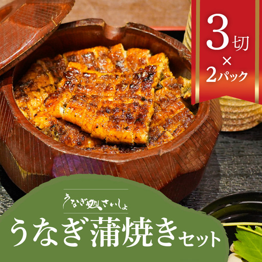 「うなぎ処 さいしょ」うなぎの蒲焼セット 3切×2パック K030-001 魚 惣菜 総菜