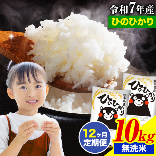 無洗米【12ヶ月定期便】ひのひかり 10kg 