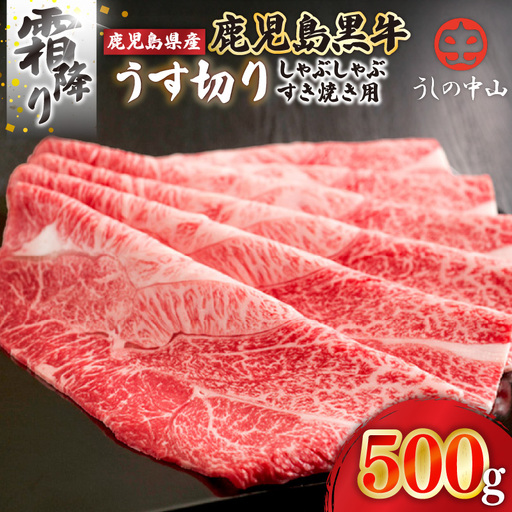 2107-1 うしの中山 霜降り うす切り しゃぶしゃぶ すき焼き用 500g KN050-035 肉 牛肉