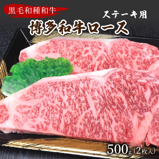 博多和牛ロースステーキ用(2枚入/500g)【009-0010】