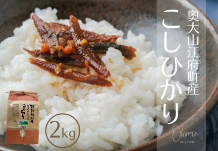 [令和7年産]コシヒカリ 2kg 特別栽培米 鳥取県江府町産 こしひかり 精米 産地直送 お試し 2キロ 0930