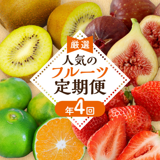 【定期便/年４回】フルーツ 旬の福岡フルーツ定期便_HB0087