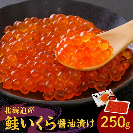 北海道産 いくら 醤油漬け 250g イクラ_Y006-0009