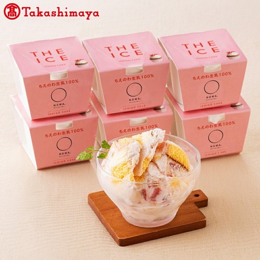 J FARM AMUSE 株式会社  THE ICE いちごケーキ6個 高島屋選定品 【TK0000066】（ あいす アイス アイスクリーム いちご イチゴ 苺 北海道 別海町 人気 ふるさと納税 ）