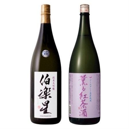 宮城の日本酒 伯楽星 純米大吟醸 1800ml ＆ アールグレイ紅茶酒 1800ml_酒・アルコール リキュール・洋酒    酒・アルコール 純米大吟醸 日本酒 sake サケ_【配送不可地域：離島】【1401275】