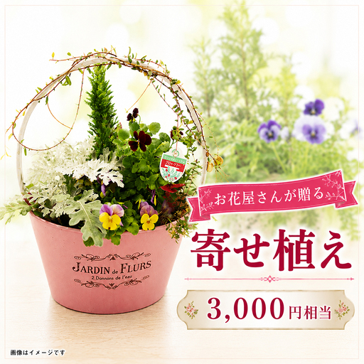 オリジナル 寄せ植え 3000円相当|母の日 誕生日 花ギフト 「百花-MoKa-」