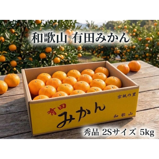 ［秀品・サイズ２Ｓ］まる隆果樹園　和歌山有田産！早生みかん≪5ｋｇ≫［予約販売］［数量限定］
