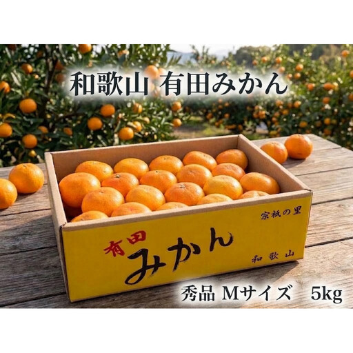 ［秀品・サイズＭ］まる隆果樹園　和歌山有田産！早生みかん≪5ｋｇ≫［予約販売］［数量限定］