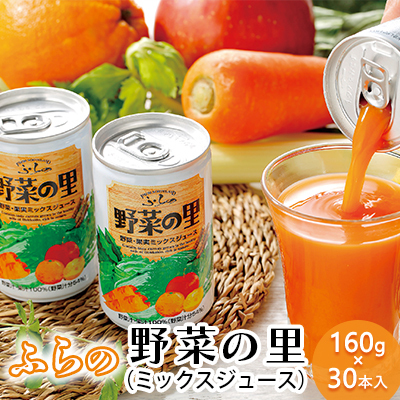 野菜ジュース 野菜の里 ミックスジュース 北海道産 野菜ジュース[160g×30本]