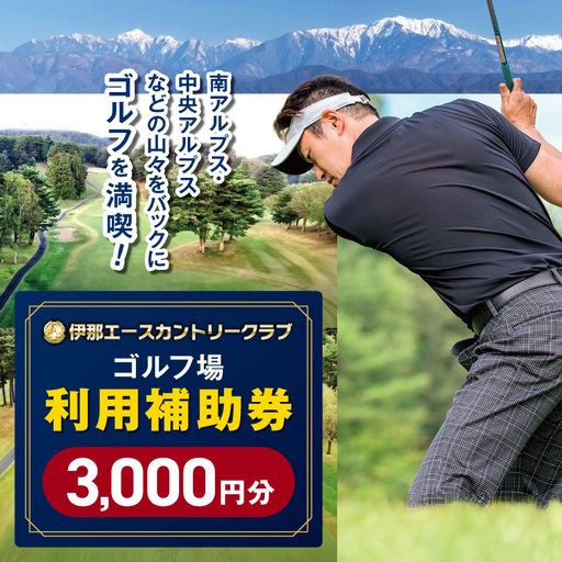 伊那エースカントリークラブ ゴルフ場利用補助券 3枚