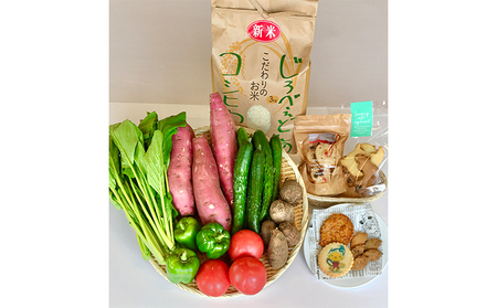 大地のめぐみセット 海の駅九十九里 コシヒカリ 野菜 焼菓子 大地のめぐみセット