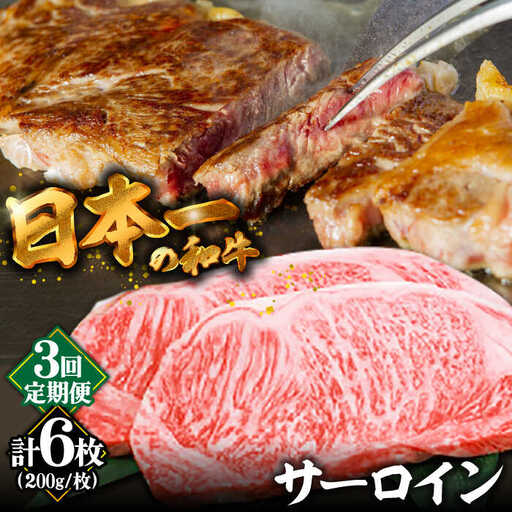 【3回定期便】【やわらかな赤身と口どけまろやかな脂身】長崎和牛 サーロインステーキ 400g 2人前（200g×2枚）/ 牛肉 ステーキ 長崎産 サーロイン / 南島原市 / ふるさと企画 [SBA032]