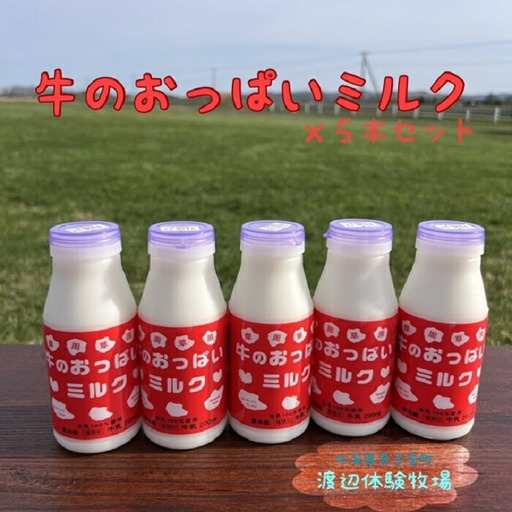 牛のおっぱいミルク５本セット 1851