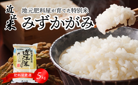 【令和7年度産】肥料屋厳選近江米みずかがみ５㎏　モリタ肥料店 お米 近江米 DI-0006