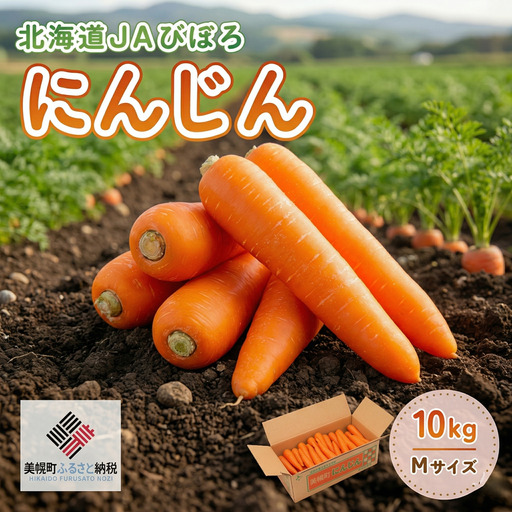 北海道JAびほろ にんじん 10kg (訳あり) にんじん_AF018