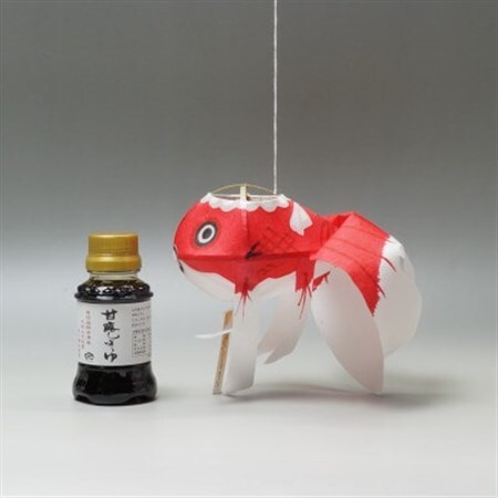 金魚ちょうちん(小)と甘露しょうゆ100mlのセット_調味料 醤油  しょうゆ     _【1008781】