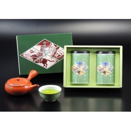 甲斐のみどり南部茶(天子)1箱(200g缶×2本)