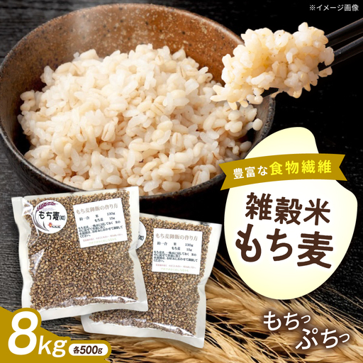 内子町産もち麦8kg BKAD015 もち麦