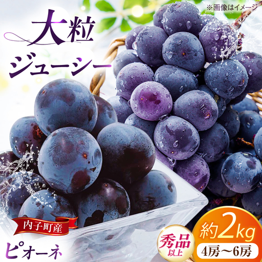 【先行予約】ピオーネ 秀品 4-6房 2kg BKAY010 ぶどう