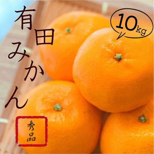 紀州有田みかん 秀品 約10kg(L・M・S・2Sサイズおまかせ)/ 和歌山 みかん 果物 柑橘[sml109B]
