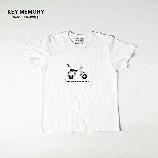 【2サイズ】【KEYEMORY鎌倉】ベスパTシャツ　WHITE
