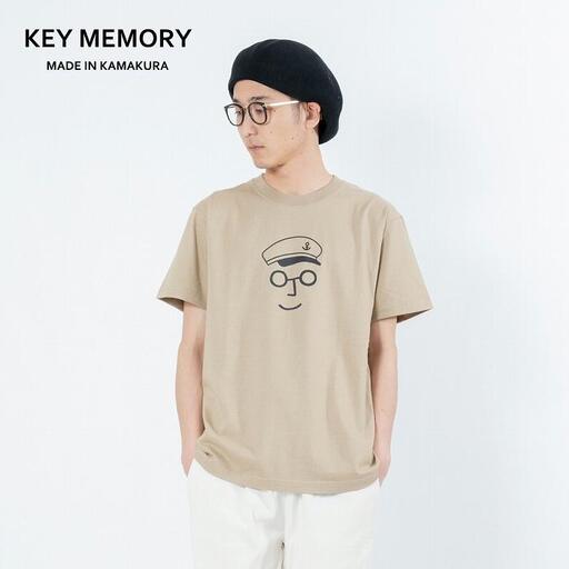 《2》【KEYMEMORY鎌倉】セーラー帽イラストTシャツ BEIGE