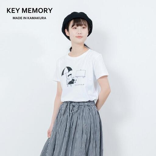 [0][KEYMEMORY鎌倉]GrenouilleイラストTシャツ WHITE