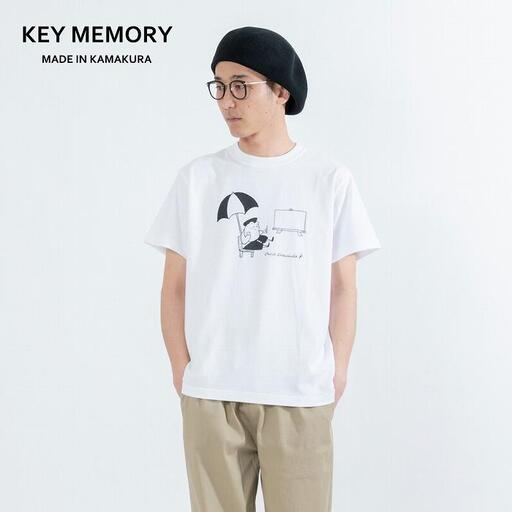《2》【KEYMEMORY鎌倉】GrenouilleイラストTシャツ WHITE