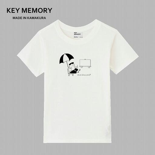 《3》【KEYMEMORY鎌倉】GrenouilleイラストTシャツ WHITE
