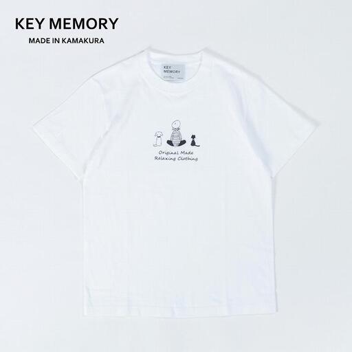 《1》【KEYMEMORY鎌倉】TIMEイラストTシャツWHITE