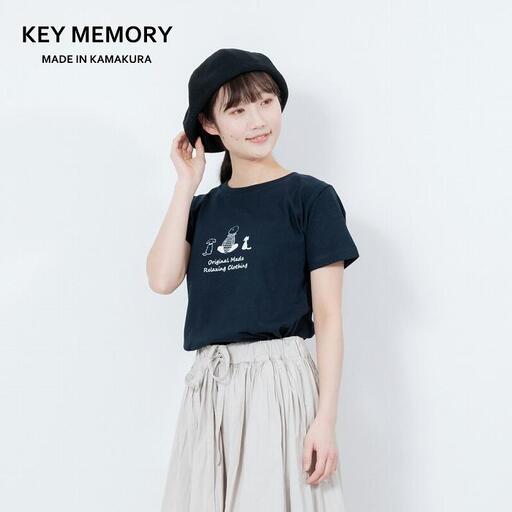 《0》【KEYMEMORY鎌倉】TIMEイラストTシャツNAVY