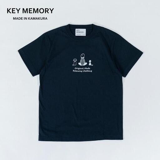 《1》【KEYMEMORY鎌倉】TIMEイラストTシャツNAVY