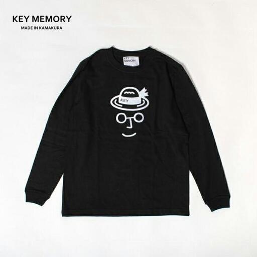 《2》メンズL　麦わらロングTシャツ　BLACK