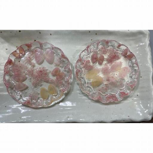 桜貝の小皿２枚セット
