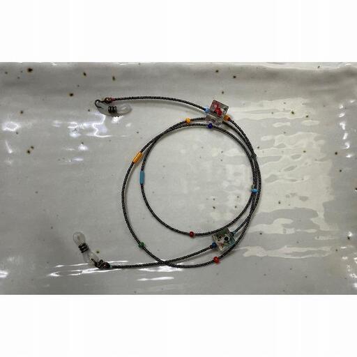 紫陽花のメガネチェーン