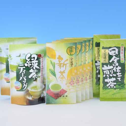 053-9　牧之原産八十八夜摘み新茶と荒造り煎茶、水出し緑茶