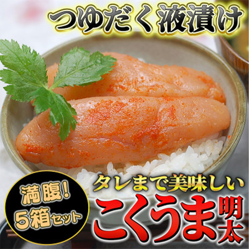 庄屋こくうま博多辛子明太子140g×5箱セット 【明太子 めんたいこ 辛子明太子 魚介類 家庭用 お取り寄せグルメ ご飯のお供 お取り寄せ お土産 九州 ご当地グルメ 福岡土産 取り寄せ グルメ 福岡県 筑前町 CA019】