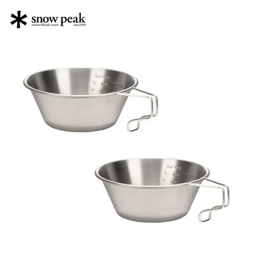 スノーピーク チタンシェラカップ 2個セット E-104 (Snow Peak) キャンプ用品 アウトドア用品【018S036】