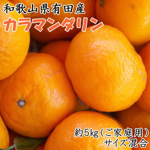 【春みかん】和歌山有田産カラマンダリン約5kg(サイズ混合　ご家庭用)※2027年4月上旬～2027年5月中旬頃に順次発送予定（お届け日指定不可）【tec937】