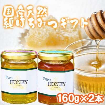 はちみつ 国産天然 さくら やまみつ 化粧箱入 はちみつ【160g×2本】