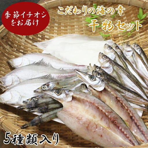 こだわりの海の幸干物セット【干物 乾物 旬の魚 おまかせ 詰め合わせ セット 日本海 境港 ご当地 ギフト プレゼント ご自宅用】