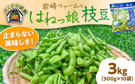 【先行予約】【数量限定100セット】はねっ娘枝豆 3kg（300g×10袋） [AKCZ002] 枝豆