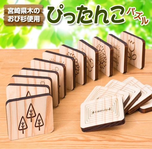 木の温もり 知育玩具 おもちゃ ぴったんこ パズル 飫肥杉 おび杉 雑貨 日用品 国産 ゲームボード おうち遊び ベビー用品 安全 リラックス 幼児 キッズ 脳トレ おすすめ ギフト プレゼント 贈り物 贈答品 お祝い 遊び道具 記念品 宮崎県 日南市 送料無料_BB113-23
