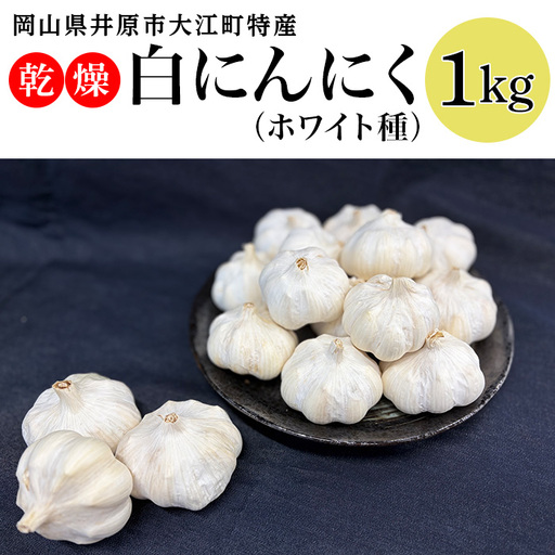 A-30 乾燥白にんにく 1kg
