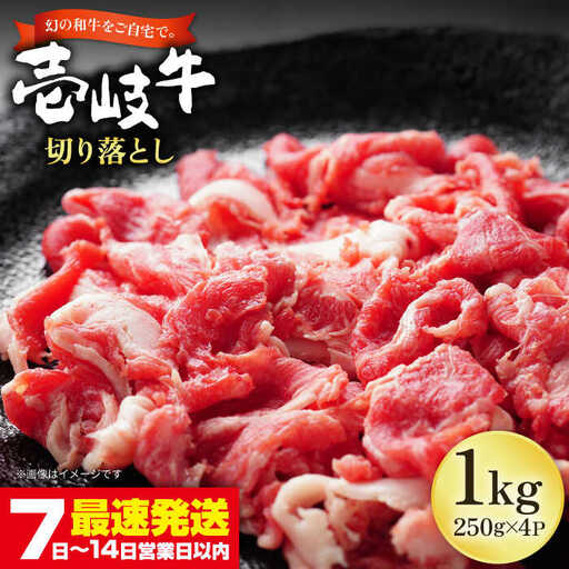 壱岐牛 切り落し （250g×4パック） [JEP004] 切り落し