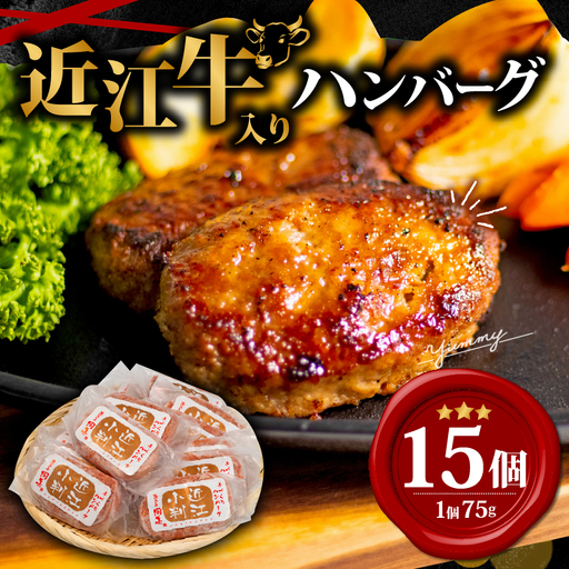 【 ハンバーグ 】 近江牛 入り ハンバーグ 15個