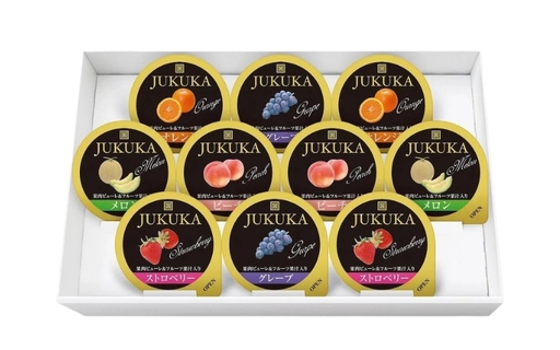 お菓子 金澤兼六製菓10個熟果 ゼリー ギフト(1箱10個入り×12箱)[cntr0007-2]
