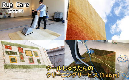 ウールじゅうたんのクリーニングサービス(1平方メートル以内)「Rug care(ラグケア)」 チケット