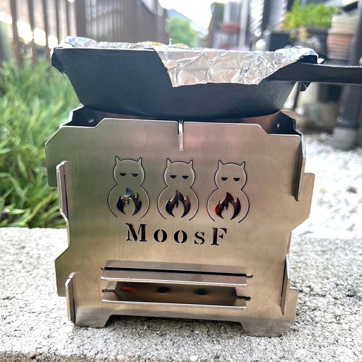 [MoosF] 組立BOX二次燃焼焚火台 (1.5倍サイズ) [0534]
