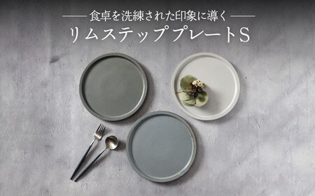 【美濃焼】リムステップ プレート S 3色 セット【789プロジェクト】【一久】食器 皿 リムプレート パスタ皿 パン皿 ケーキ皿 取り皿 ランチ ディナー 白 黒 青 水色 モノトーン アンティーク風 カフェ風 シンプル おしゃれ 送料無料 [MAW018]